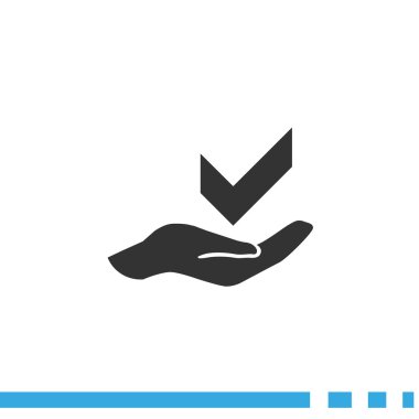 el web simgesi üzerinde onay işareti