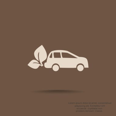 Elektrik araç web simgesi