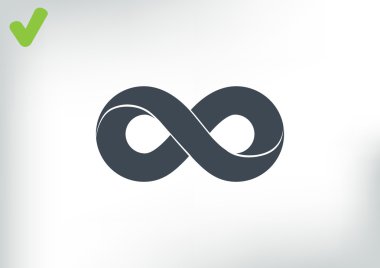 Sonsuzluk sembolü web simgesi 