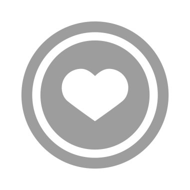 Basit kalp web simgesi 