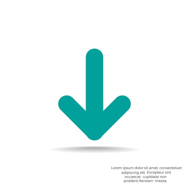 Basit ok işareti simgesi 