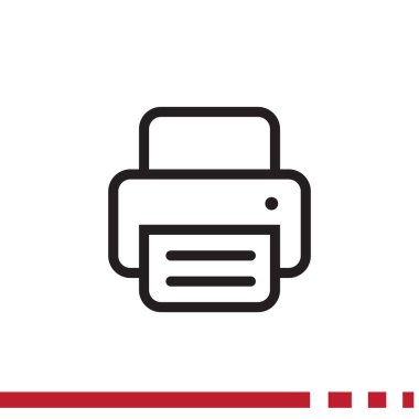 Kağıt web simgesi ile çalışma yazıcı 