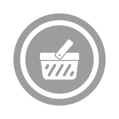 Alışveriş sepeti basit web simgesi