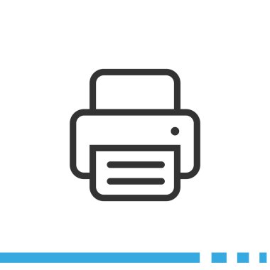 Kağıt web simgesi ile çalışma yazıcı 