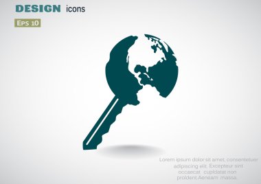 anahtar gezegen web simgesi