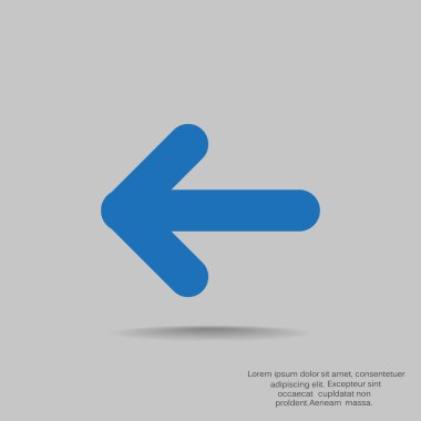 Ok işaret sol simgesi