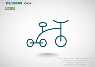 üç tekerlekli bisiklet web simgesi