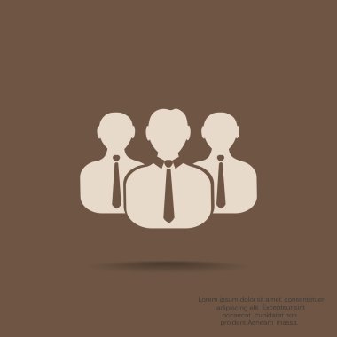 Grup insanların web simgesi