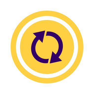 döndürme oklarını bir daire web simgesi