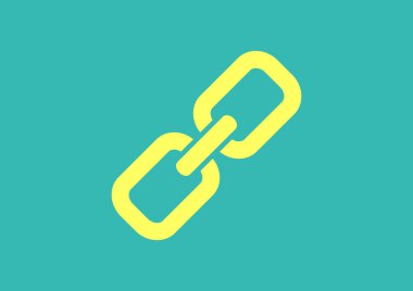 Zincir işareti iletişim web simgesi