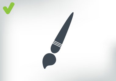 Basit fırça web simgesi