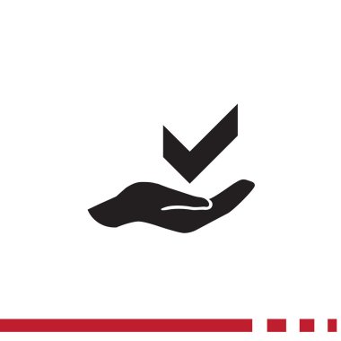 el web simgesi üzerinde onay işareti