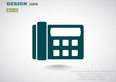 Faks telefon web simgesi