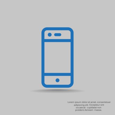 Boş ekranlı basit akıllı telefon  