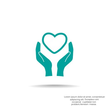 Kardiyoloji sembol basit simgesini