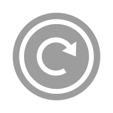 döndürme ok bir daire web simgesi