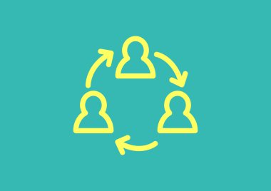 Grup insanların web simgesi