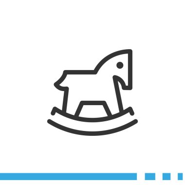 Çocuk oyuncak at web simgesi 