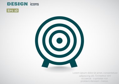 Yuvarlak hedef web simgesi