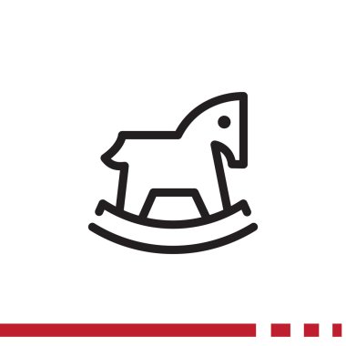 Çocuk oyuncak at web simgesi 