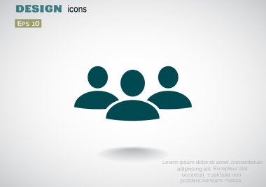 Grup insanların web simgesi