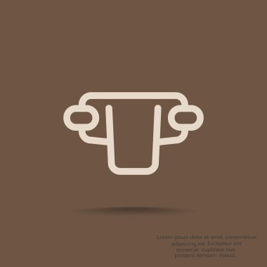 Basit bebek bezi web simgesi