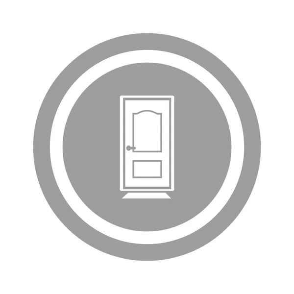 Closed door web icon — Stock Vector