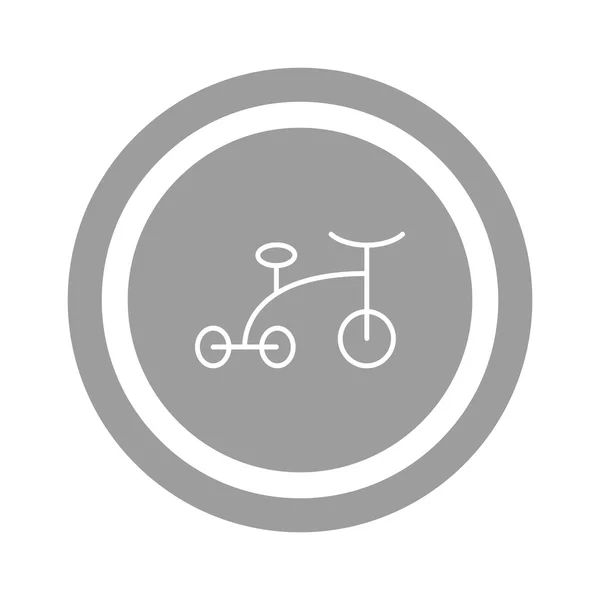 Tricycle web icon — Stock Vector