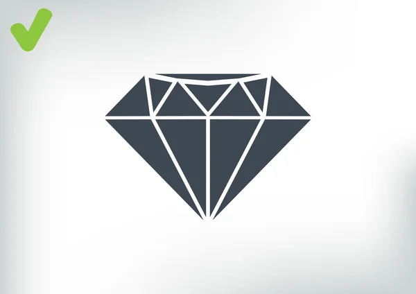 Diamant-Webikone — Stockvektor