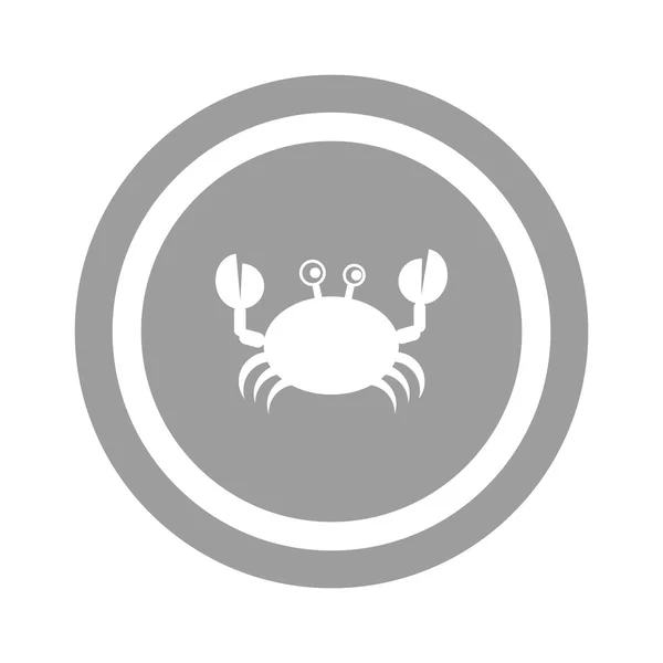 Doodle Crab Web-Ikone — Stockvektor