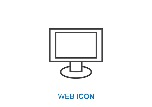 Monitor de ícone web — Vetor de Stock