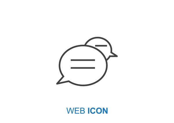 Diálogo burbuja icono web — Archivo Imágenes Vectoriales