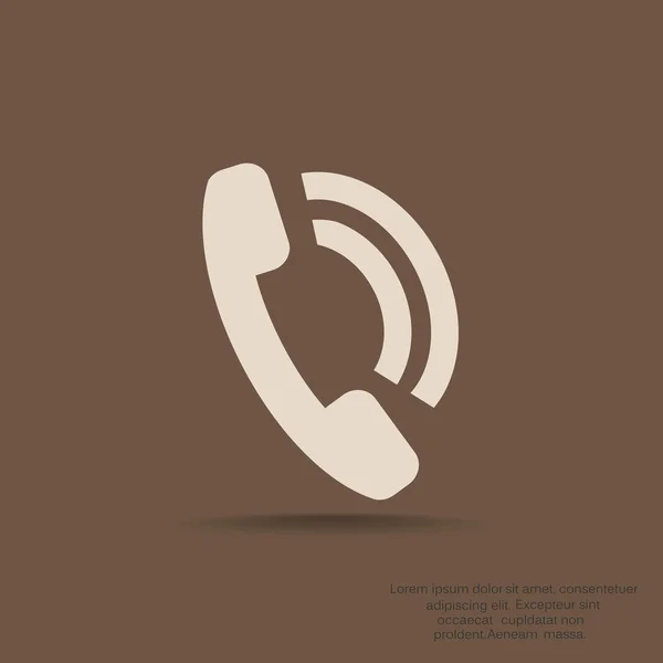 単純な電話のアイコン — ストックベクタ
