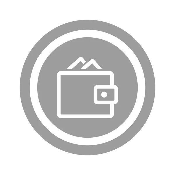 Monedero icono web — Vector de stock