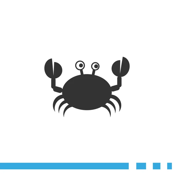 Doodle crab web icon — Stock Vector