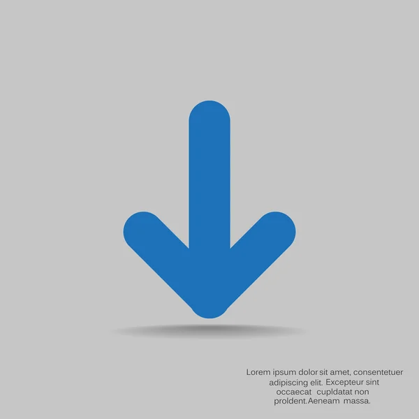 Icono simple del signo de flecha — Vector de stock