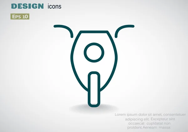 Motorcycle web icon — Stock Vector