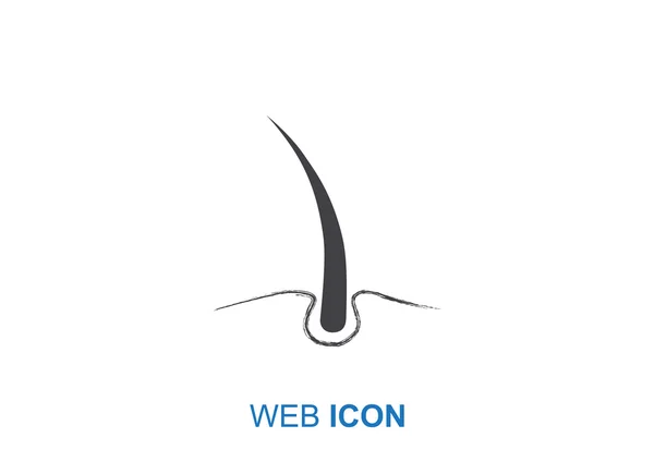 Ícone de cabelo Web —  Vetores de Stock