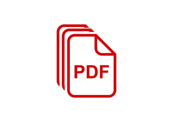 Arquivos PDF ícone web simples —  Vetores de Stock