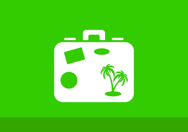 Bolsa de turismo icono web — Vector de stock