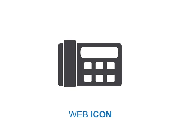 Fax ícone da web telefone — Vetor de Stock