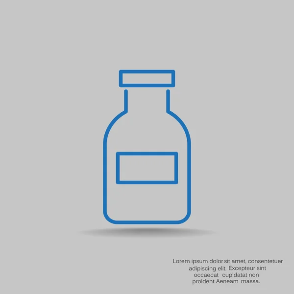 İlaç şişesi simgesi — Stok Vektör