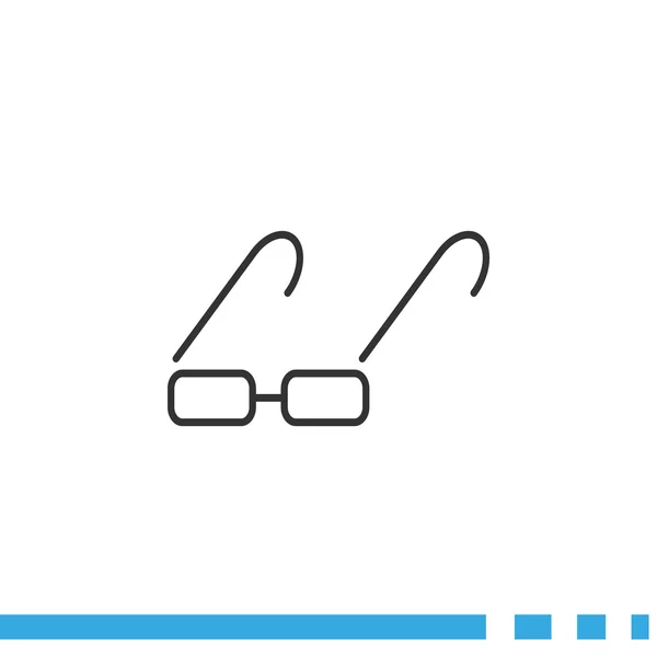 Web-Ikone mit Sonnenbrille — Stockvektor