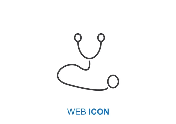 Stethoskop-Websymbol — Stockvektor