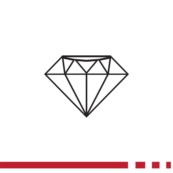 Diamant-Webikone — Stockvektor