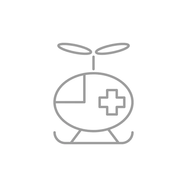 Ikona medycyna helicopter — Wektor stockowy