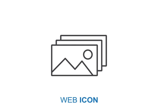 Иконка веб-изображения — стоковый вектор