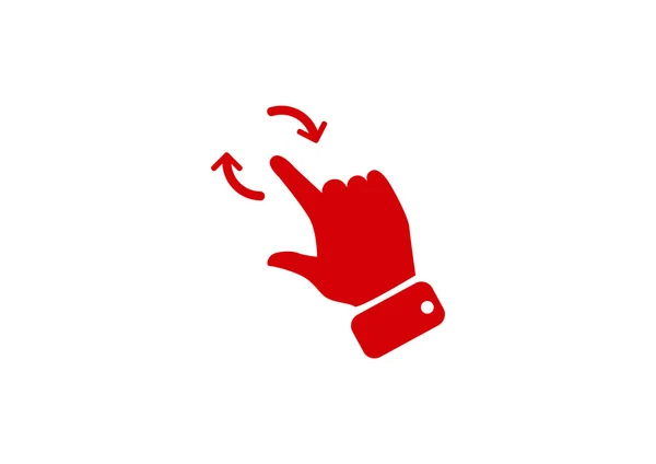 Klicken Sie auf Handsymbol — Stockvektor