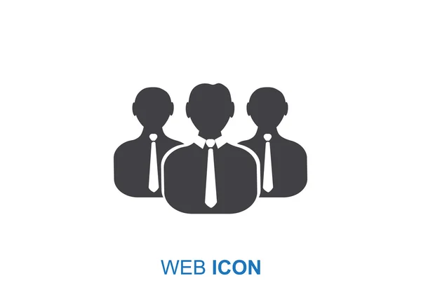 Gruppe von Menschen Web-Ikone — Stockvektor