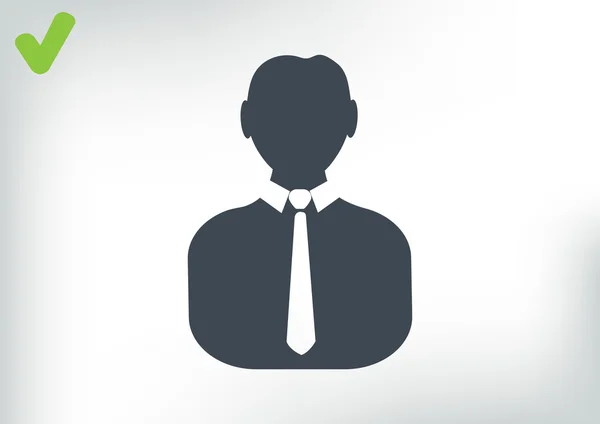 Icône web homme d'affaires — Image vectorielle